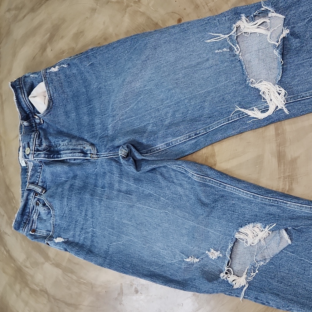 Abercrombie and Fitch 90's straight ultra high rise size 12s